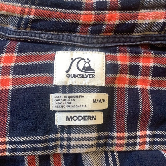 Quiksilver Plaid Button Up - Picture 3 of 3